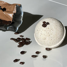 Load image into Gallery viewer, Cappuccino and Coffee Bean Bath Bomb - 8 oz