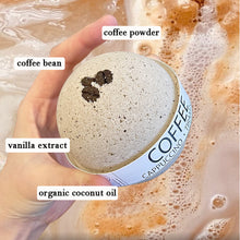 Load image into Gallery viewer, Cappuccino and Coffee Bean Bath Bomb - 8 oz