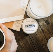 Load image into Gallery viewer, Midnight Amber Travel Tin Candle
