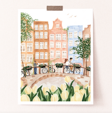 Load image into Gallery viewer, Amsterdam in Spring Art Print 11×14"
